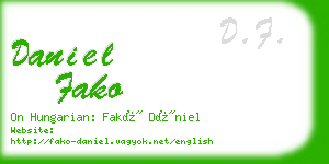 daniel fako business card